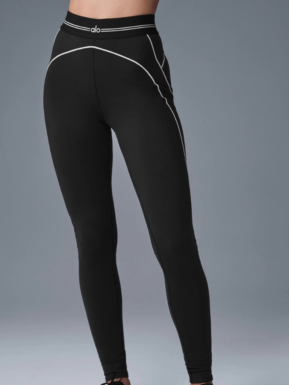 Alo Black and White Leggings